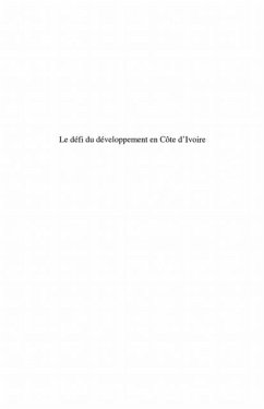 Le defi du developpement en Cote d'Ivoire (eBook, PDF)