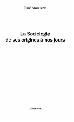 Cover Sociologie de ses origines a nos jours (eBook, PDF)