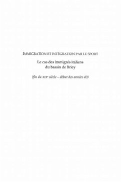 Cover Immigration et integration parle sport (eBook, PDF)