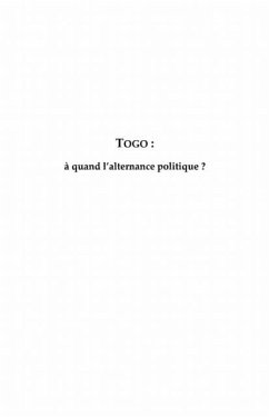 Cover Togo:A quand l'alternance politique? (eBook, PDF)