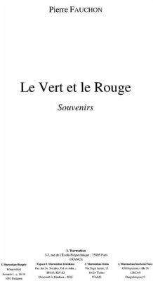 Cover Vert et le rouge souvenirs le (eBook, PDF)