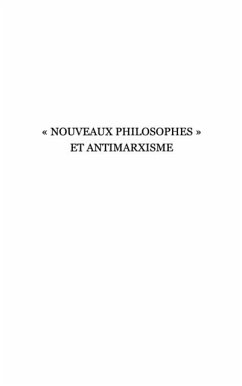Cover Nouveaux philosophes et antimarxisme (eBook, PDF)