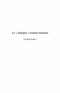 Le dialogue homme-machine - un qui-pro-quo ? (eBook, PDF)