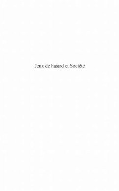 Jeux de hasard et societe (eBook, PDF)