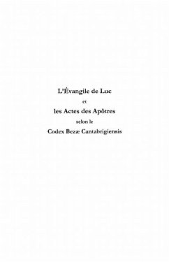 L'evangile de luc et les actes des apOtres selon le codex be (eBook, PDF)