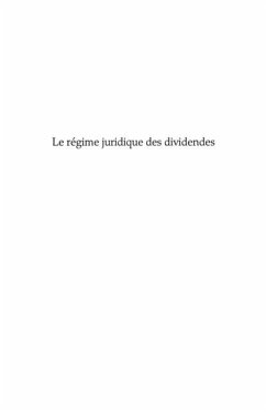 Regime juridique des dividendes Le (eBook, PDF)