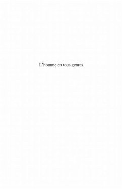 L'homme en tous genres - masculinites, textes et contextes (eBook, PDF)