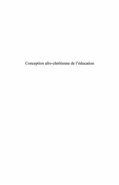 Cover Conception afro-chretienne de l'education - le rite so des p (eBook, PDF)