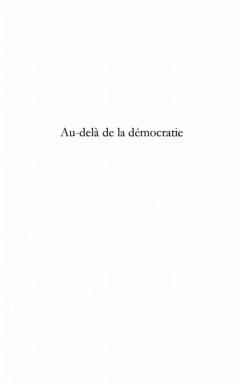 Au-dela de la democratie (eBook, PDF)