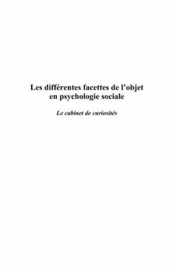 Les differentes facettes de l'objet en psychologie sociale (eBook, PDF)