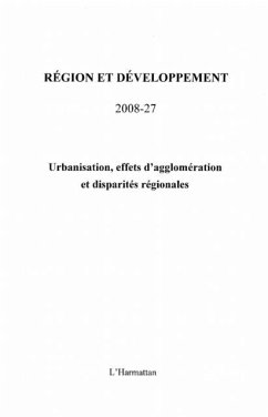 Cover Urbanisation, effets d'agglomeration et (eBook, PDF)