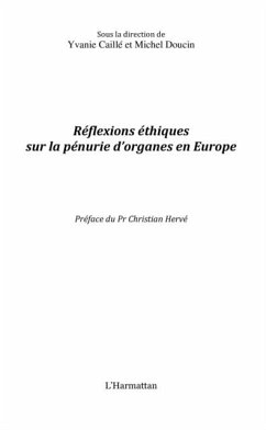 Reflexions ethiques sur la penurie d'organes en europe (eBook, PDF)