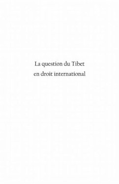 Cover La question du tibet en droit international (eBook, PDF)