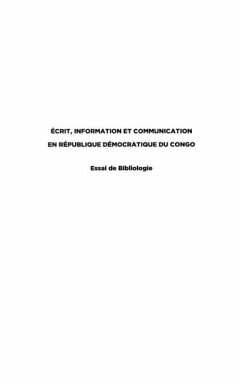 Ecrit, information et communication RDC (eBook, PDF) - Bob Bobutaka Bateko