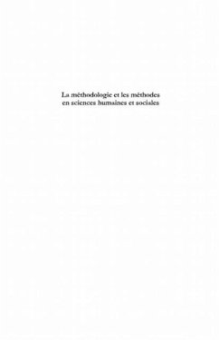 La methodologie et les methodes en sciences humaines et soci (eBook, PDF)