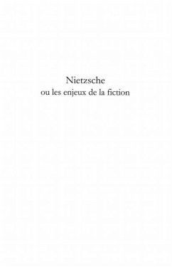Nietzsche ou les enjeux de lafiction (eBook, PDF)