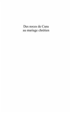 Des noces de Cana au mariage chretien (eBook, PDF)
