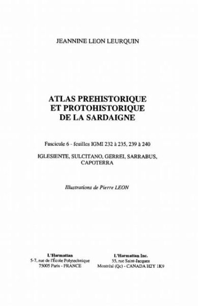 ATLAS PREHISTORIQUE ET PROTOHISTORIQUE DE LA SARDAIGNE (eBook, PDF)