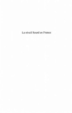 Le reveil sourd en france - pour une perspective bilingue (eBook, PDF)