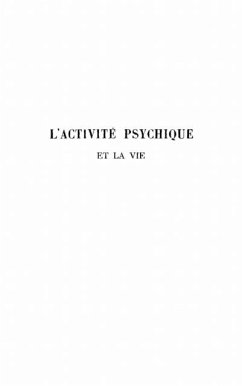 Cover L'Activite psychique et la vie (eBook, PDF)
