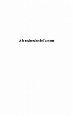 Cover la recherche de l'amour (eBook, PDF)