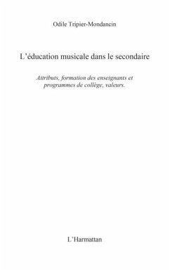 L'education musicale dans le secondaire - attributs, formati (eBook, PDF)