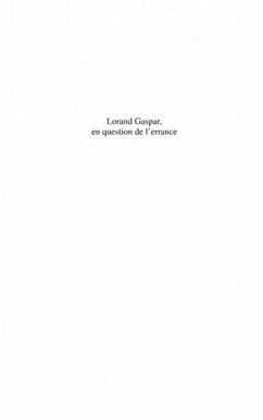 Lorand Gaspar, en question del'errance (eBook, PDF)