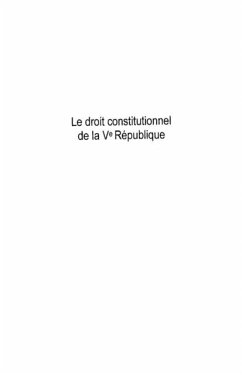 Le droit constitutionnel de la Ve Republique (eBook, PDF)