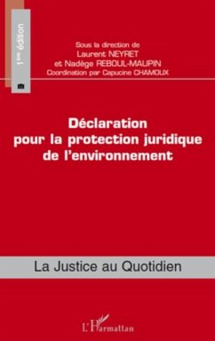 Declaration pour la protection juridique de l'environnement (eBook, PDF)