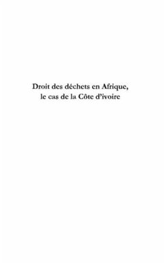 Droit des dechets en afrique, le cas de la cOte d'ivoire (eBook, PDF)