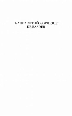 L'audace theosophique de baader - premiers pas dans la philo (eBook, PDF) - Emmanuel Tourpe