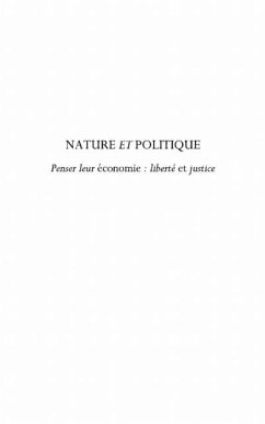 Cover Nature et politique - penser leur economie : liberte et just (eBook, PDF)