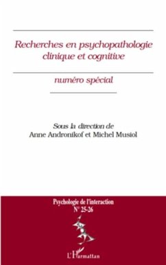 Recherches en psychopathologie clinique et cognitive - numer (eBook, PDF)