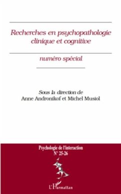 Recherches en psychopathologie clinique et cognitive - numer (eBook, PDF)