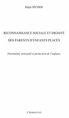Reconnaissance sociale et dignite parent (eBook, PDF)