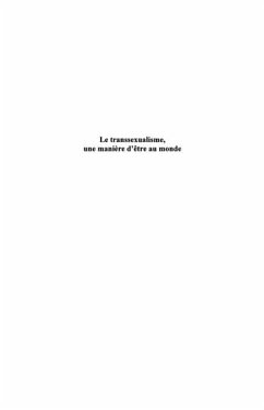 Le transsexualisme, une maniEre d'Etre au monde (eBook, PDF)