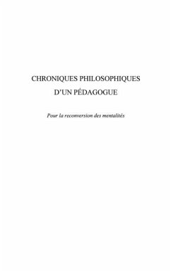 Cover Chroniques philosophiques d'unpedagogue (eBook, PDF)