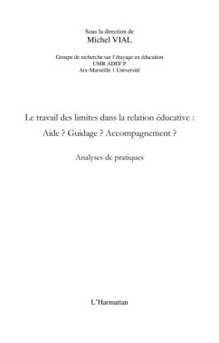 Cover Le travail des limites dans la relation educative: - aide? g (eBook, PDF)