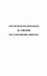 Les sciences sociales au prisme de... - Bild 1