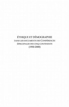 Ethique et demographie dans les documents des conferences ep (eBook, PDF)