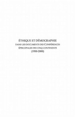 Cover Ethique et demographie dans les documents des conferences ep (eBook, PDF)