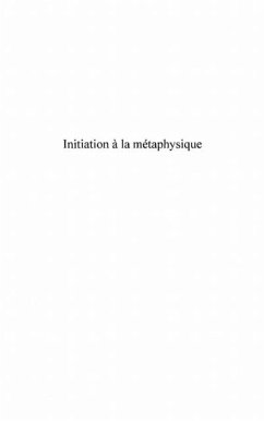 Initiation A la metaphysique - les trois songes (eBook, PDF)