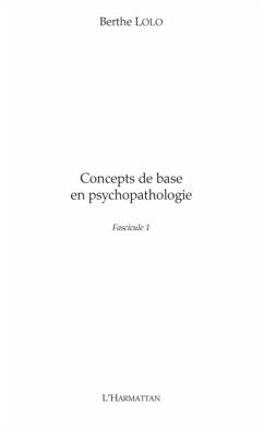 Concepts de base en psychopathologie (eBook, PDF)