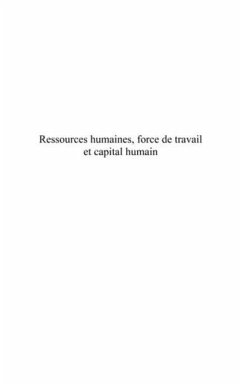 Ressources humaines, force de travail et capital humain - de (eBook, PDF)