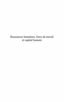 Ressources humaines, force de travail et capital humain - de (eBook, PDF) Ressources humaines, force de travail et capital humain - de (eBook, PDF)