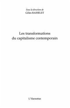 Transformations capitalisme contemporain (eBook, ePUB)
