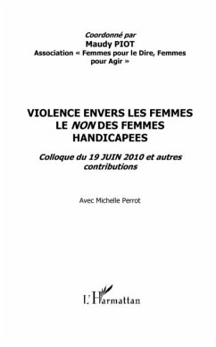 Cover Violence envers les femmes : le non des femmes handicapees - (eBook, PDF)