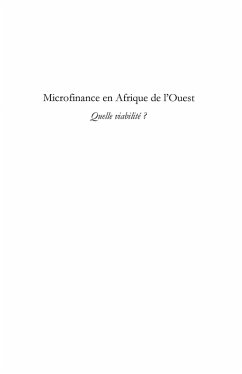 Cover Microfinance en afrique de l'ouest - quelle viabilite ? (eBook, ePUB)
