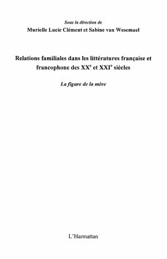 Relations familiales dans les litteratures francaise et fran (eBook, ePUB)