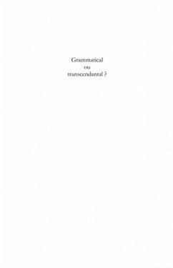 Grammatical ou transcendantal (eBook, PDF)